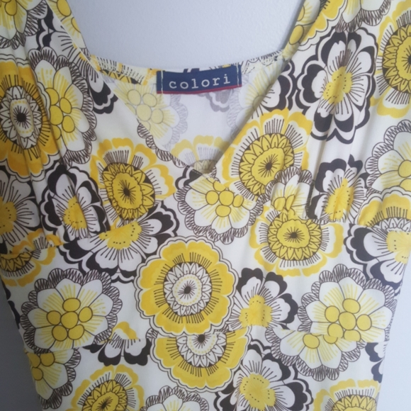 Colori retro print dress - Picture 2 of 4
